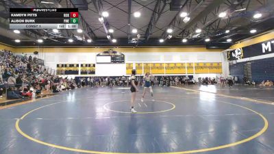 100 lbs Consy 1 - Kamdyn Pitts, Kiski Area vs Alison Burk, Pine-Richland