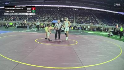 D1-144 lbs Semifinal - Tanner Mc Dunnah, Davison HS vs Ian Cook, Muskegon Reeths-Puffer