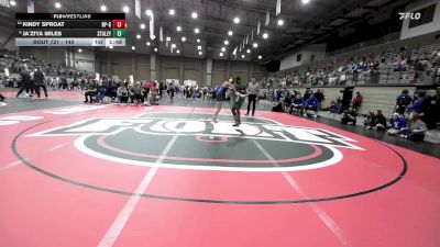 140 lbs Champ. Round 3 - Ja`ziya Miles, Staley vs Kindy Sproat, North Platte Girls