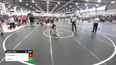 70 lbs Quarterfinal - Julia Jimenez, Bear WC vs LaNiyah Lehi, Hidden Springs Wolves