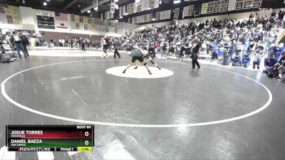 132 lbs Champ. Round 1 - Josue Torres, Vacaville vs Daniel Baeza, San Dimas