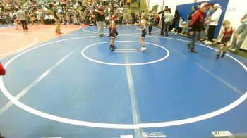 46 lbs Consi Of 8 #1 - Kaysen Peters, Dark Cloud Wrestling Club vs Jaxon Shepard, Owasso Takedown Club