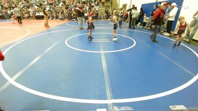 46 lbs Consi Of 8 #1 - Kaysen Peters, Dark Cloud Wrestling Club vs Jaxon Shepard, Owasso Takedown Club