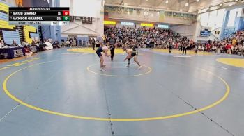 144 lbs Cons. Semi - Jacob Girard, Salesianum vs Jackson Grandel, Delaware Military Academy