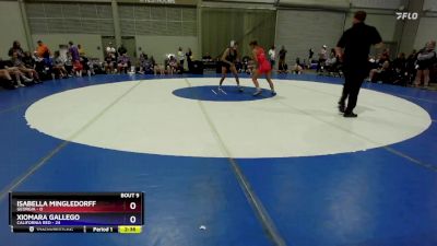 115 lbs Round 3 (6 Team) - Isabella Mingledorff, Georgia vs Xiomara Gallego, California Red