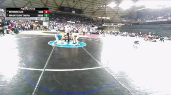Boys 3A 132 lbs Champ. Round 3 - Masayoshi Taura, Shorewood vs Tavarre Lee, Lincoln (Tacoma)