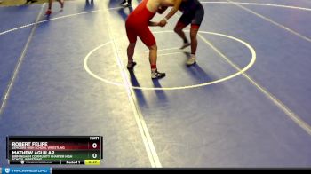 195 lbs Cons. Round 2 - Mathew Aguilar, Birmingham Community Charter High School Wrestling vs Robert Felipe, Lemoore High School Wrestling