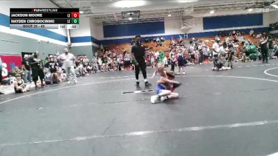 60 lbs Quarterfinal - Jackson Moore, The Den vs Hayden Chrobocinski, Cobra Wrestling Club
