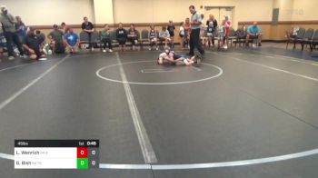 45 lbs Rr Rnd 2 - Luke Wenrich, K4 4M vs Greyson Bish, K4 Tri State Hammers