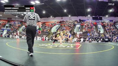175 lbs Quarterfinals (8 Team) - Kole Katschor, Dundee HS vs Conner Lambert, Ogemaw Heights HS