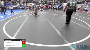 92 lbs Semifinal - Jace Haddon, Deer Creek Wrestling Club vs Ty Whitlock, Harrah Little League Wrestling