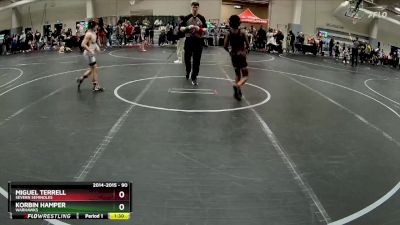 90 lbs Semifinal - Miguel Terrell, Severn Seminoles vs Korbin Hamper, Warhawks