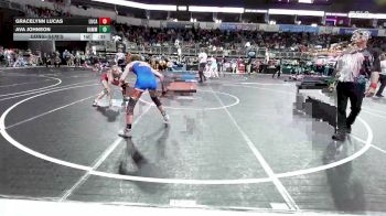 106 lbs Consolation - Gracelynn Lucas, Lucas WC vs Ava Johnson, Hammerin Hawks WC