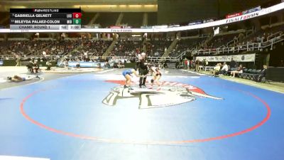 100 lbs Champ. Round 1 - Gabriella Gelnett, Lockport-6 vs Mileyda Palaez-Colon, Middletown-9