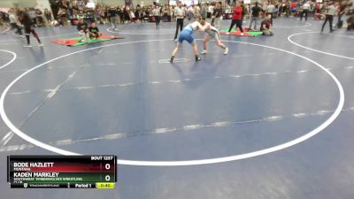 150 lbs Cons. Round 2 - Bode Hazlett, Montana vs Kaden Markley, Southwest Timberwolves Wrestling Club