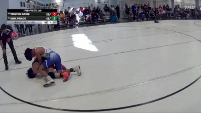 109 lbs Semifinal - Tristan Davis, Aquinas vs Erik Prado, Johnson County Central