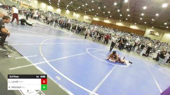 3rd Place - Liam Lovell, MatTime vs Khage Mitchell, Willows Wrestling