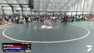 120 lbs Cons. Round 3 - Mia Shepard, NV vs Hiilani Malano-Dando, NV