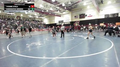 115 lbs Quarterfinal - Yvonne Ayala, Notre Dame/Riv vs Kherington Mendes, Mayfair