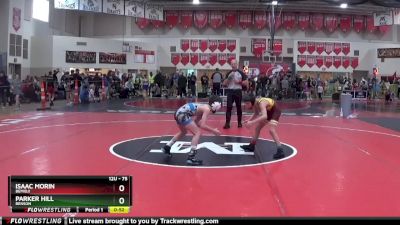 75 lbs Cons. Round 4 - Parker Hill, Benson vs Isaac Morin, Bemidji