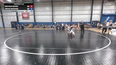 110 lbs Greyson Brown, New York Gold vs Abram Whitaker, North Carolina Blue