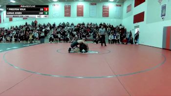 144 lbs Cons. Round 2 - Preston Volk, Northwest (Canal Fulton) vs Lukas Jones, Lutheran West