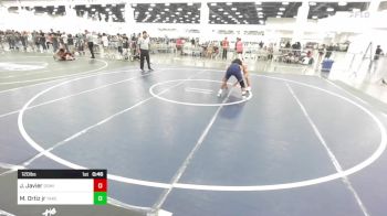 120 lbs Consi Of 16 #2 - Jaiden Javier, Dominate WC vs Mikey Ortiz Jr, Takedown Industries