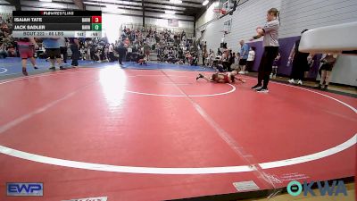 66 lbs Rr Rnd 2 - Isaiah Tate, Barnsdall Youth Wrestling vs Jack Sadler, Barnsdall Youth Wrestling