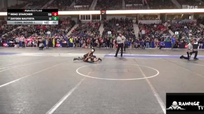 64 lbs Cons. Round 1 - Zayden Bautista, Garden City vs Reno Starcher, Tonganoxie