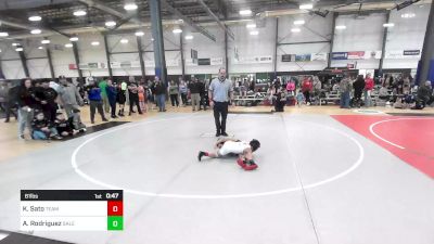 61 lbs Semifinal - Kingston Sato, Team Aggression vs Adrian Rodriguez, Salem Elite