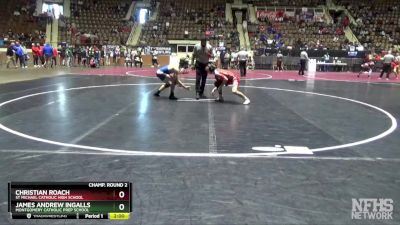 1A-4A 138 Champ. Round 2 - Christian Roach, St Michael Catholic High School vs James Andrew Ingalls, Montgomery Catholic Prep School