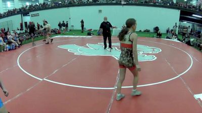 95 lbs McKenzie Mantei, Michigan vs Samantha Santosus, South Carolina