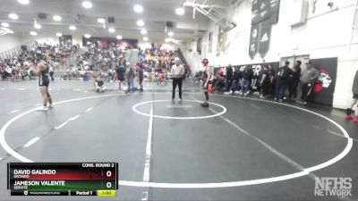 113 lbs Cons. Round 2 - Jameson Valente, Servite vs David Galindo, Ontario