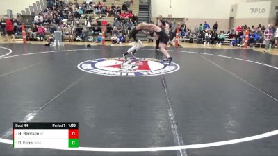 120 lbs Quarterfinal - Henry Bentson, Redwood Falls vs Oliver Fuhol, Rum River Wrestling