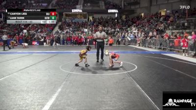 43 lbs Champ. Round 1 - Canyon Lies, Bluestem vs Liam Tarin, Stanton County Trojans Wrestling
