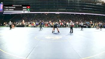 D3-285 lbs Quarterfinal - Cal Chapman, Dowagiac vs Joel Simon, Lake Odessa Lakewood