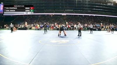 D3-285 lbs Quarterfinal - Cal Chapman, Dowagiac vs Joel Simon, Lake Odessa Lakewood