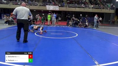 74 lbs Round Of 16 - Johnny Salvaterra, Dallas vs Kaleb Pollock, Baldwinsville