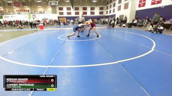 141 lbs Cons. Round 1 - Camden Whitehead, Texas Wesleyan vs Keegan Seaver, St. Thomas University