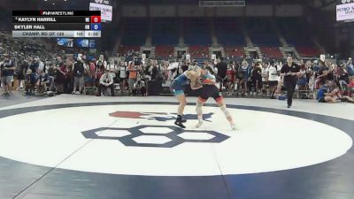 120 lbs Champ. Rd Of 128 - Kaylyn Harrill, Nebraska vs Skyler Hall, Oregon