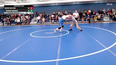 285 lbs Champ. Round 2 - Soren Herzog, Air Force vs David Baxter, Vanguard