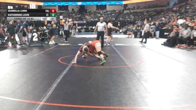 130 lbs Consi Of 16 #2 - Izabella Luna, Fullerton (SS) vs Katherine Love, St. Francis (CC)