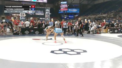 125 lbs Champ. Rd Of 16 - Kylee Kurszewski, Wisconsin vs Victoria Carbonaro, New Jersey