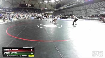 1A 113 lbs Champ. Round 1 - Preston Kremer, Newport vs Carson Wintch, Klahowya