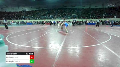 150 lbs Consi Of 32 #1 - Nathan Crooks, Piedmont vs Hayden Blaylock, Southmoore SaberCats Wrestling