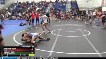 152 lbs Cons. Round 4 - Cristian Pena, Cchs vs Adrian Ruiz, Colony High School