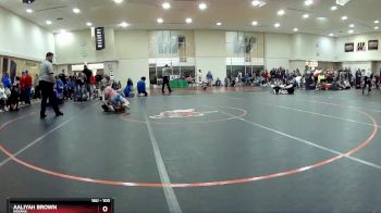 100 lbs Round 3 - Asia Bowen, Indiana vs Aaliyah Brown, Indiana