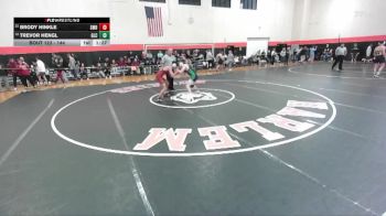 144 lbs Champ. Round 2 - Brody Hinkle, SCHAUMBURG (HS) vs Trevor Hengl, Grayslake (CENTRAL)