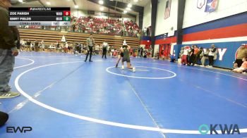 126 lbs Consolation - Zoe Parish, Wagoner Takedown Club vs Emry Fields, Muskogee Rougher Youth Wrestling