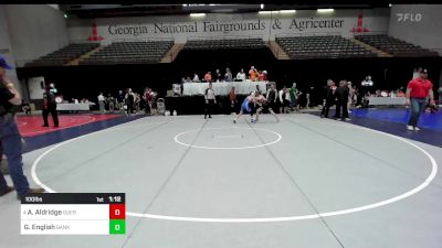 100 lbs Quarterfinal - Andrew Aldridge, Guerrilla Wrestling Academy vs Gauge English, Banks Co. BattleBorn Wrestling